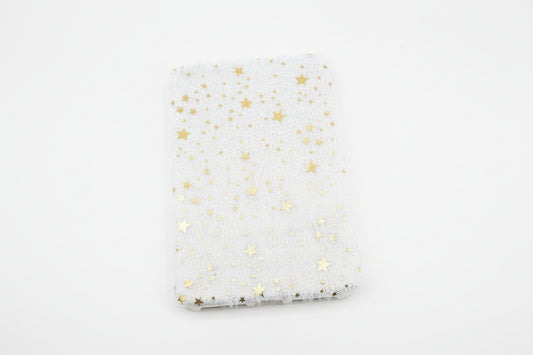 Libreta felpuda estrellas doradas