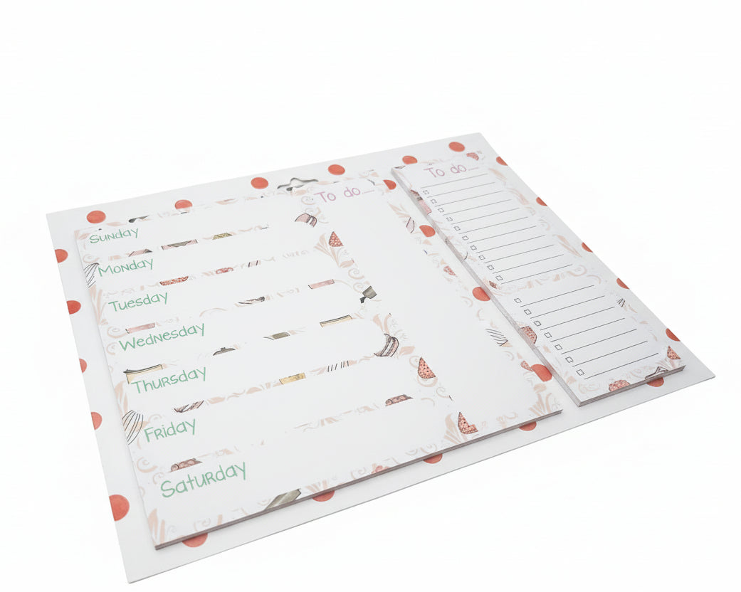 Planner x 6. 30 hojas