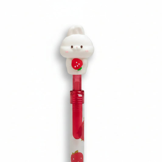 Lápiz tinta gel conejito frutilla