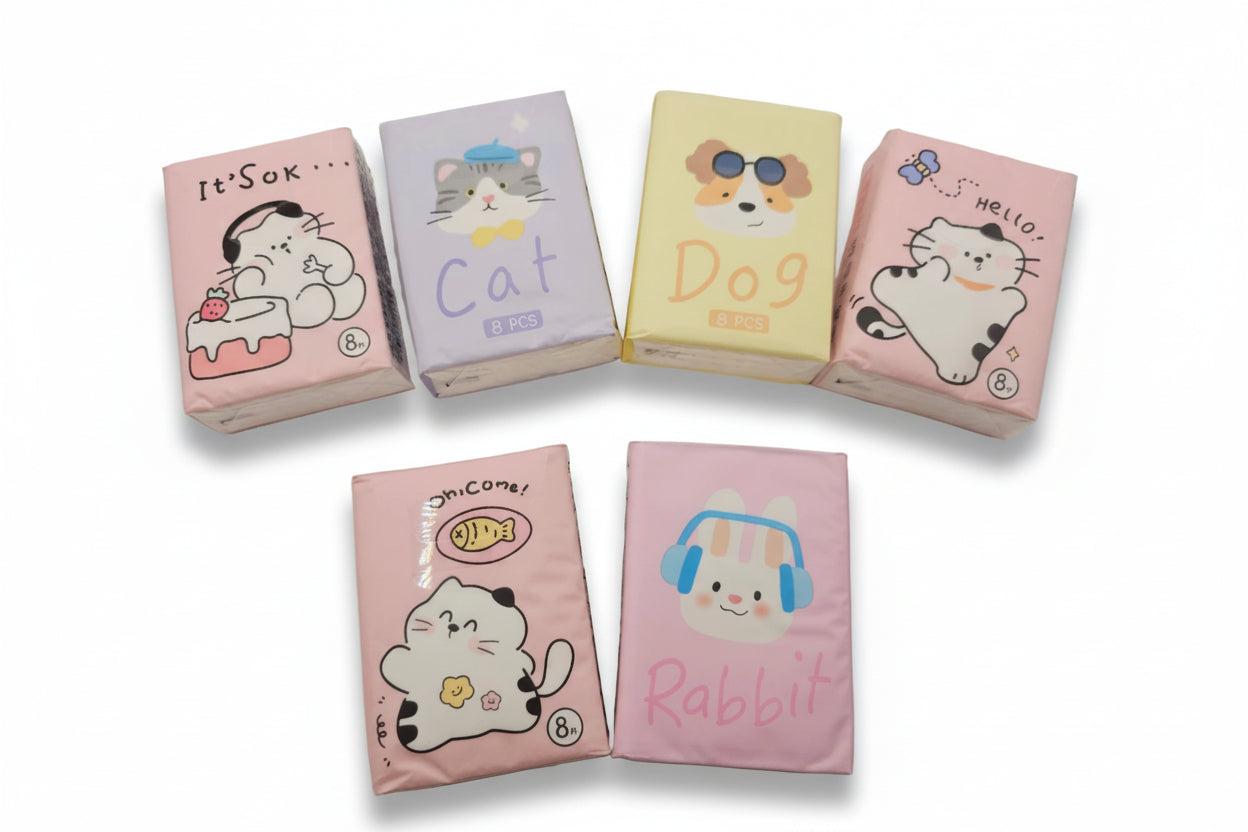 Pañuelos desechables gatito