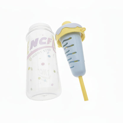 Botella de agua helado