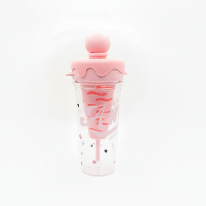 Botella de agua helado