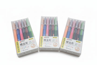 Set 12 destacadores tinta líquida