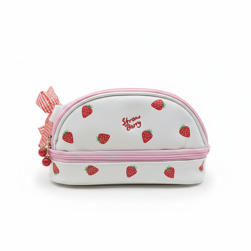Estuche de frutilla semicircular