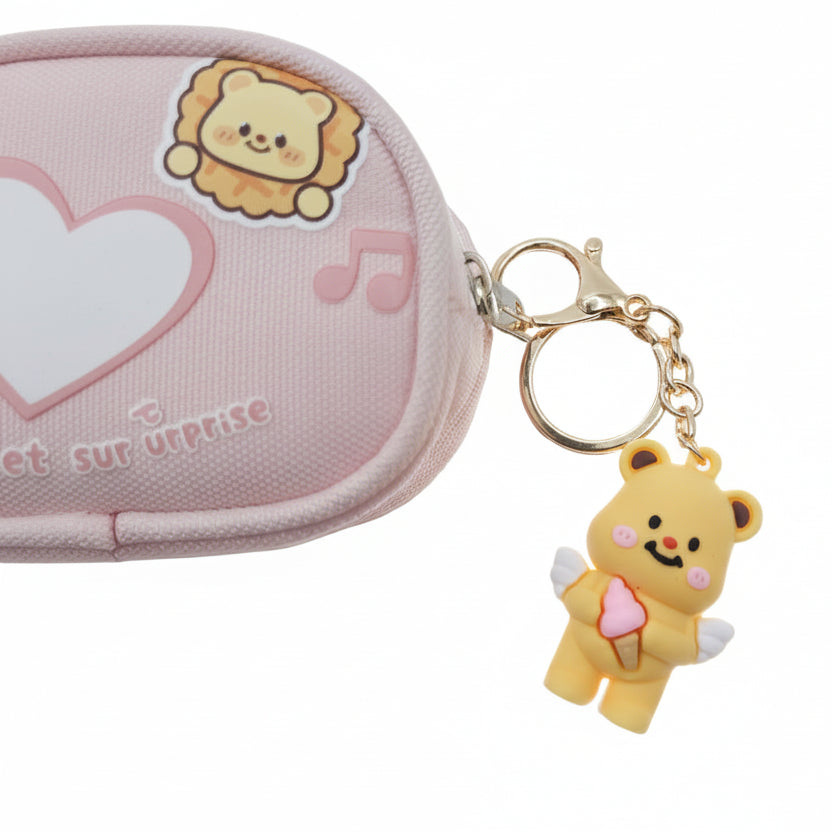 Estuche oso con llavero