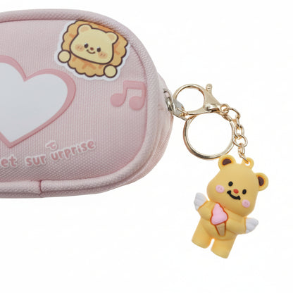 Estuche oso con llavero
