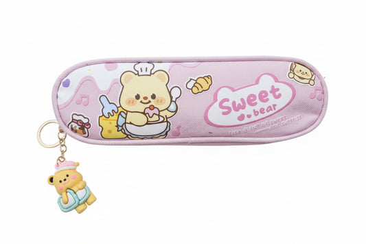 Estuche oso con llavero