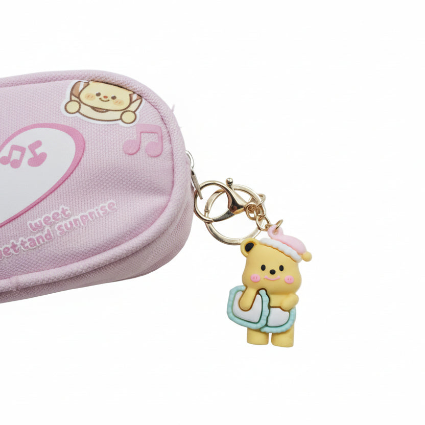 Estuche oso con llavero