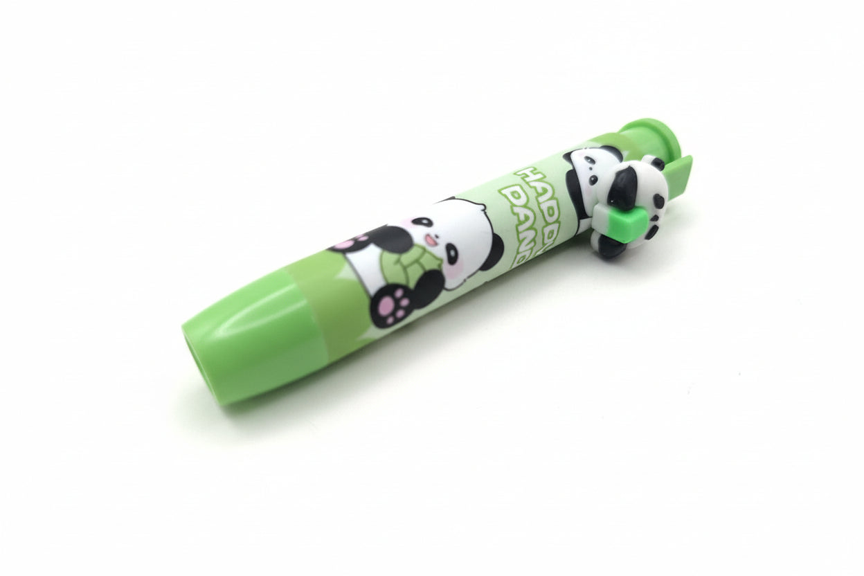 Goma de borrar retráctil panda