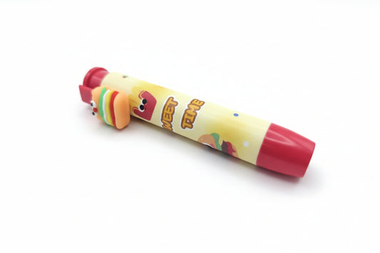 Goma de borrar retráctil hamburguesa