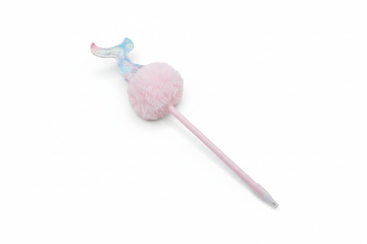 Lápiz pompom sirena