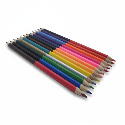 Pack lápices colorear 12 x 2 colores