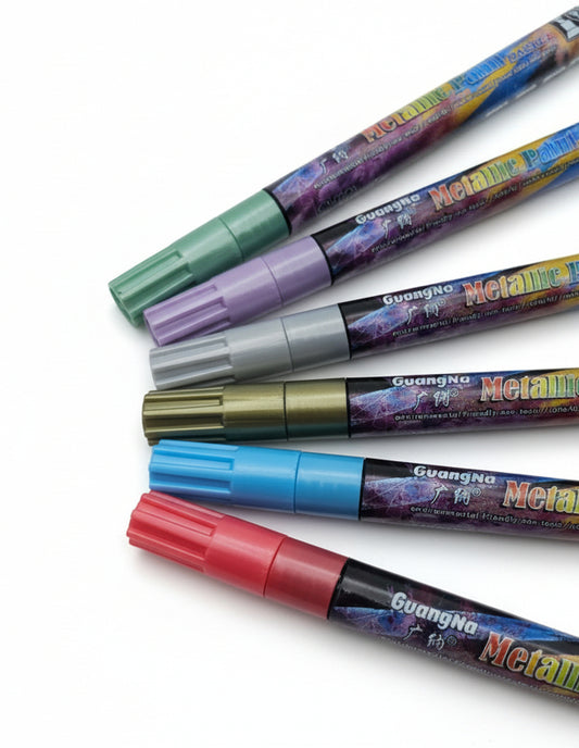 Marcadores metálicos x 6