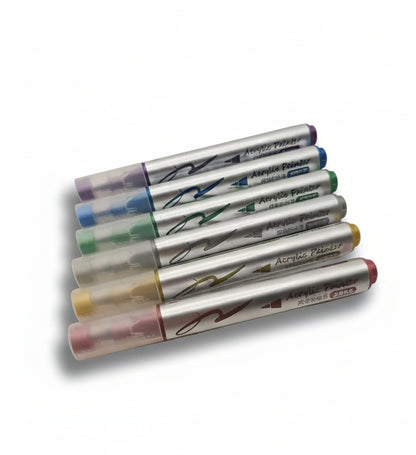 Set caja marcador acrílico x 6