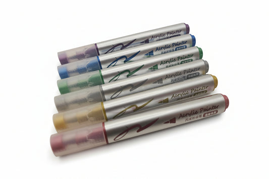 Set caja marcador acrílico x 6