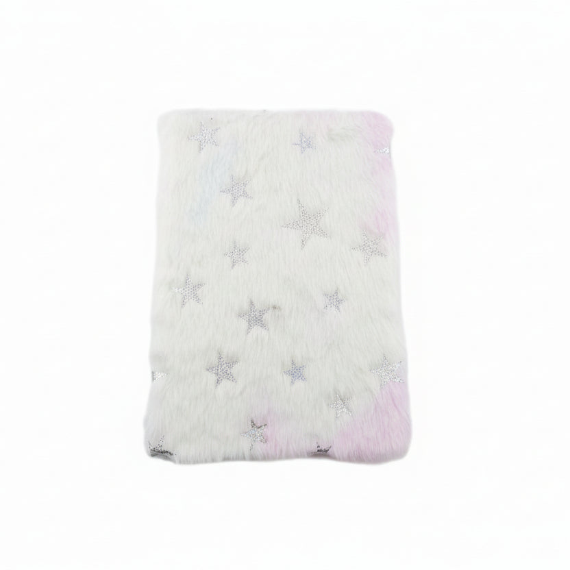 Libreta felpuda estrellas arcoíris