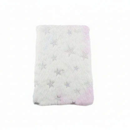 Libreta felpuda estrellas arcoíris