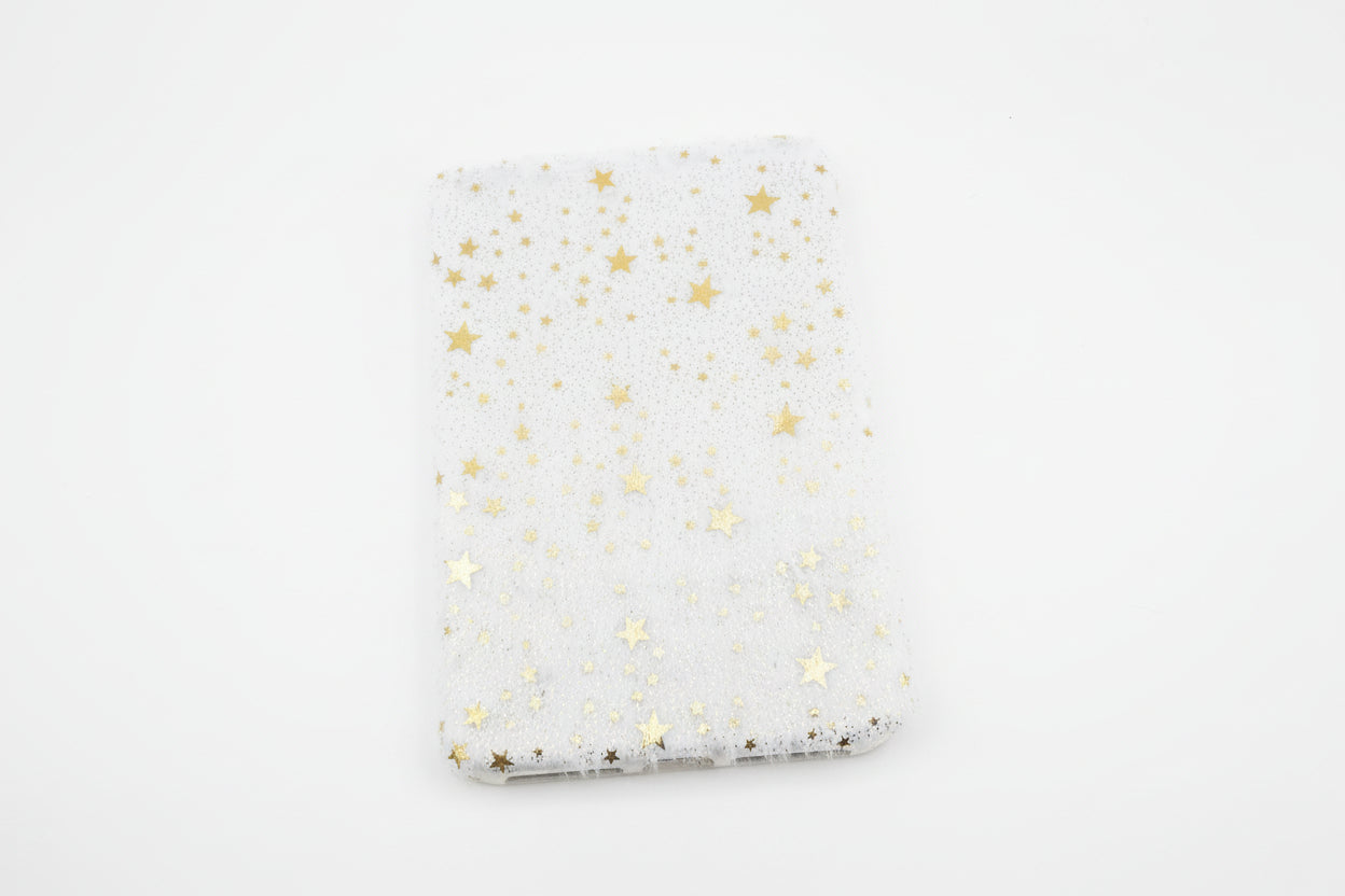 Libreta felpuda estrellas doradas