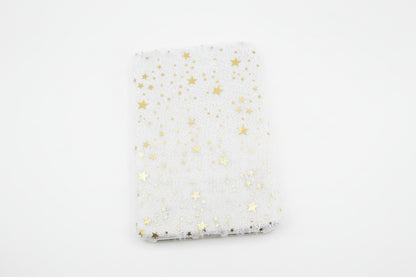 Libreta felpuda estrellas doradas