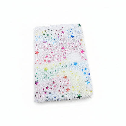Libreta felpuda estrellas de colores