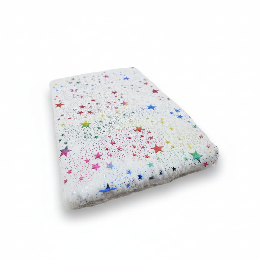 Libreta felpuda estrellas de colores
