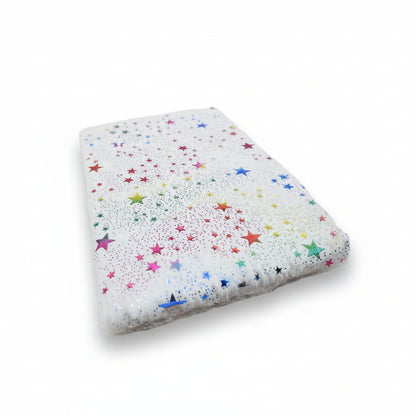 Libreta felpuda estrellas de colores