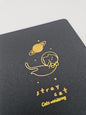 Libreta cosida negra Stray cat