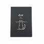 Libreta páginas negras gato 24 páginas