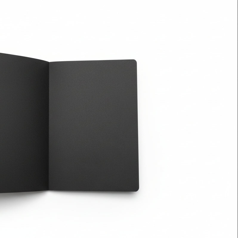 Libreta páginas negras gato 24 páginas