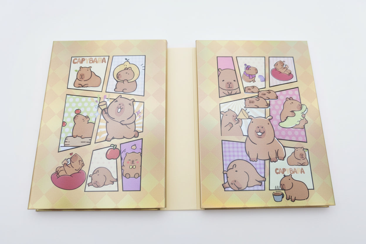Libreta tríptico capibara