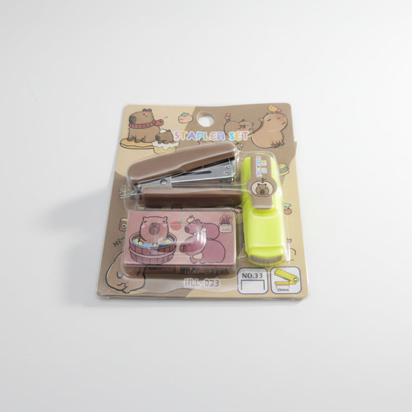 Set de corchetera de capibara