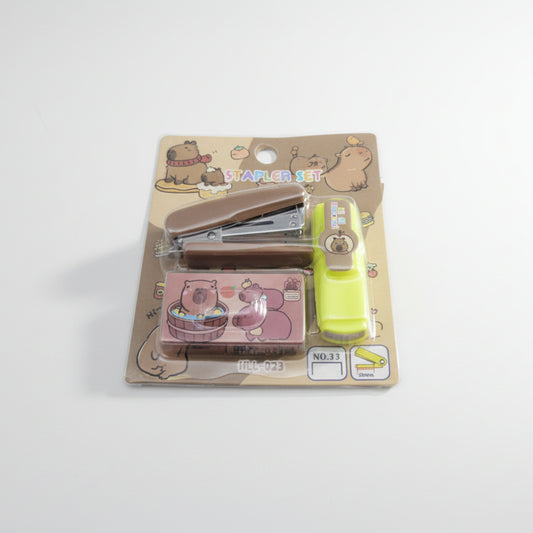 Set de corchetera de capibara