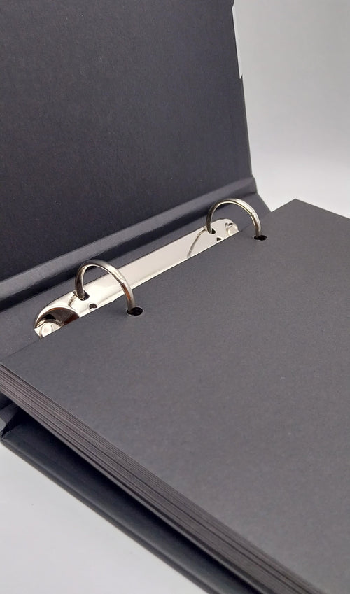 Álbum de fotos películas hojas negras