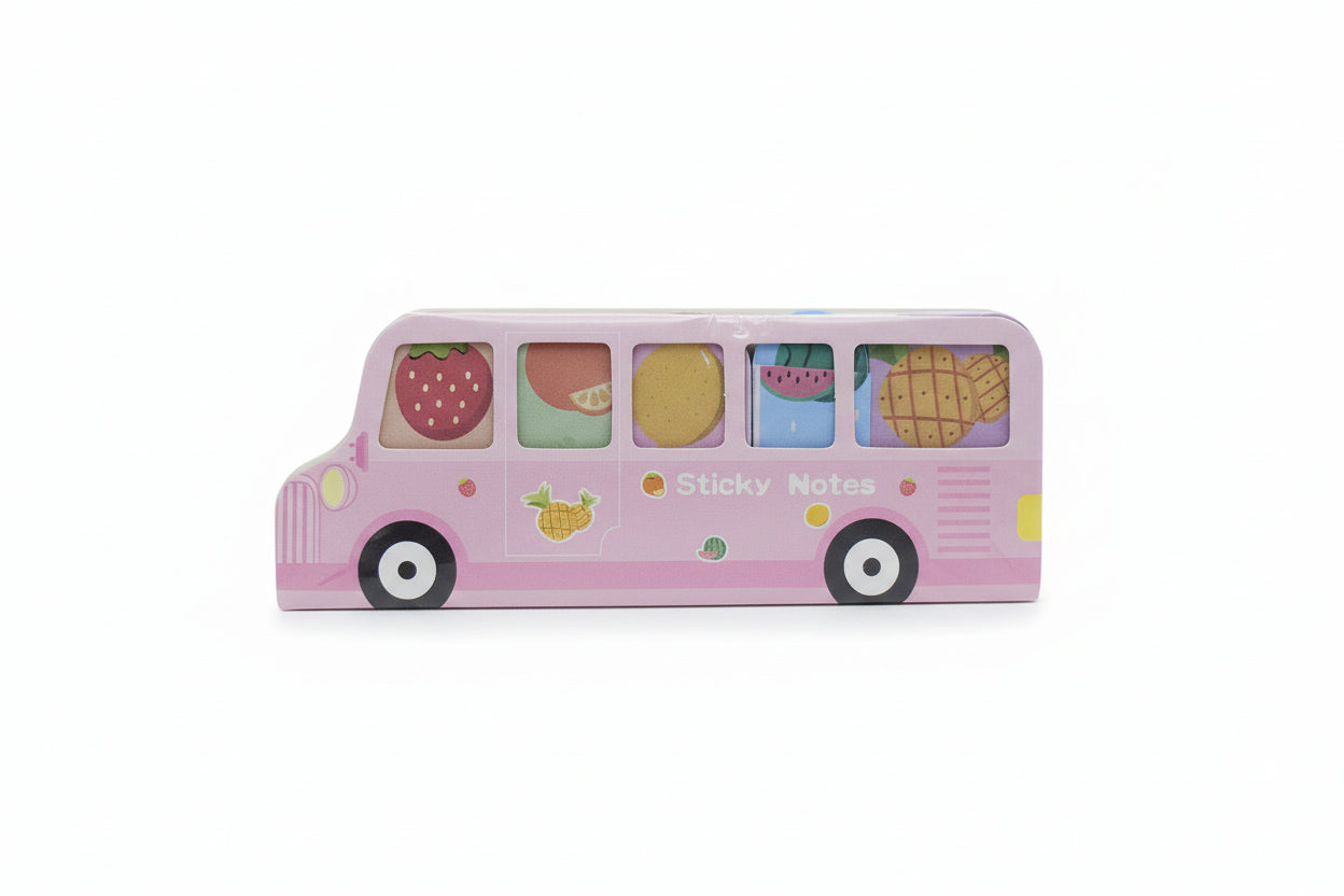 Set notas adhesivas autobús