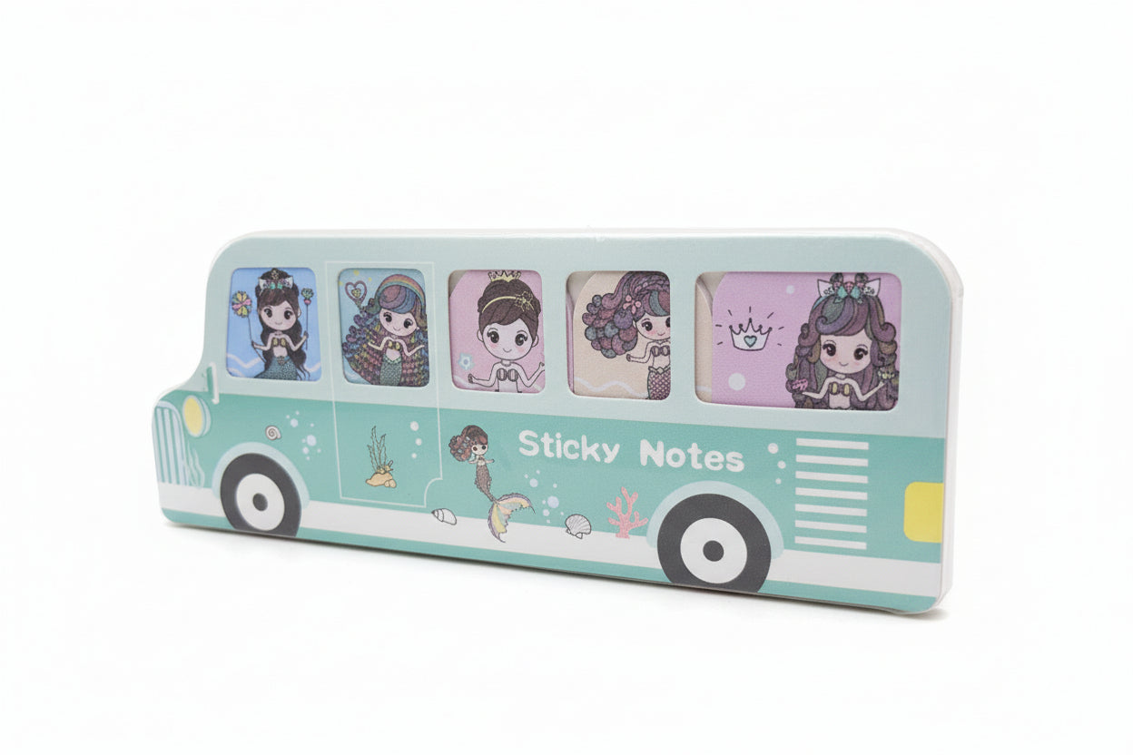 Set notas adhesivas autobús