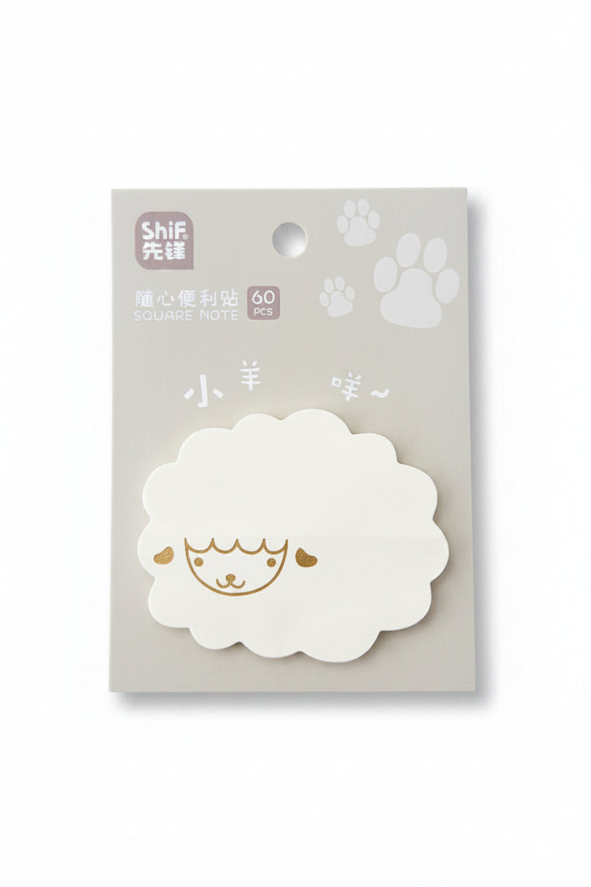Notas adhesivas con forma de animalitos