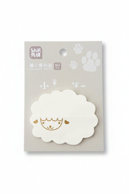 Notas adhesivas con forma de animalitos