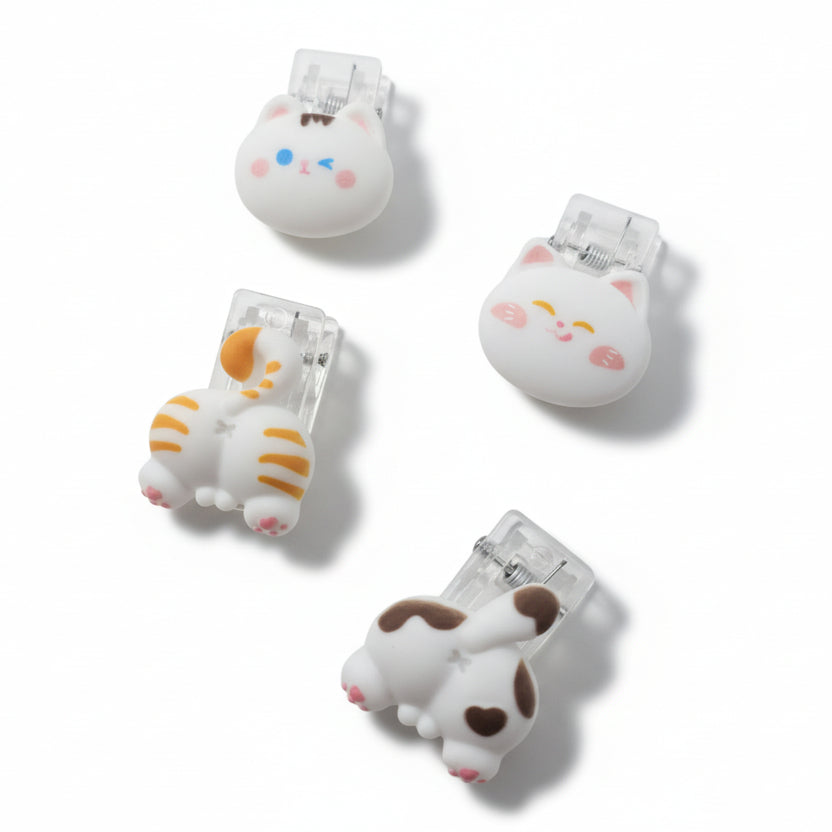 Sujetapapeles gatito x 4