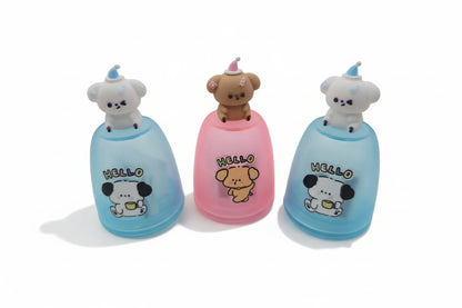 Sacapuntas perrito doble con contenedor