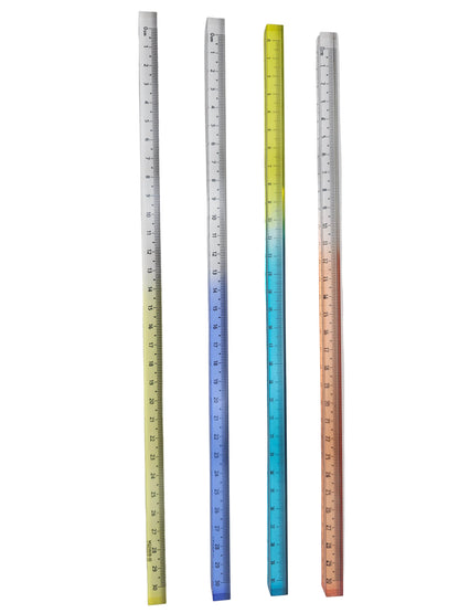 Regla acrílica cuadrada