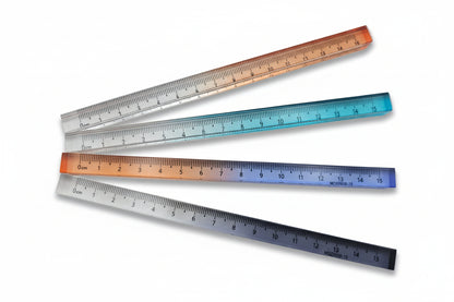 Regla acrílica cuadrada