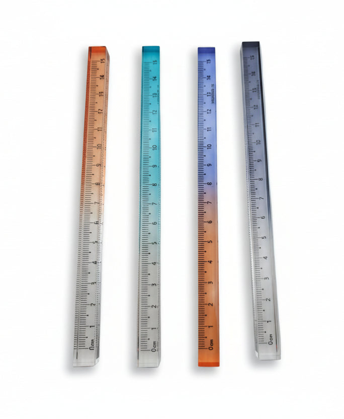 Regla acrílica cuadrada