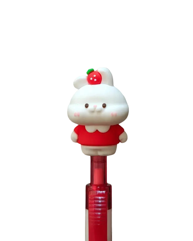 Lápiz tinta gel conejito frutilla